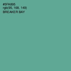 #5FA895 - Breaker Bay Color Image