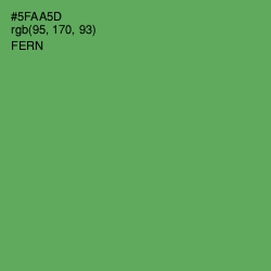 #5FAA5D - Fern Color Image