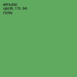 #5FAA5E - Fern Color Image