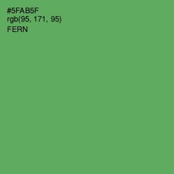 #5FAB5F - Fern Color Image