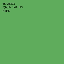 #5FAD5C - Fern Color Image