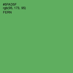 #5FAD5F - Fern Color Image