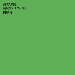 #5FAF56 - Fern Color Image