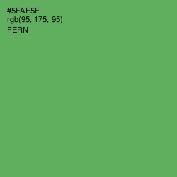 #5FAF5F - Fern Color Image