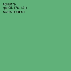#5FB079 - Aqua Forest Color Image