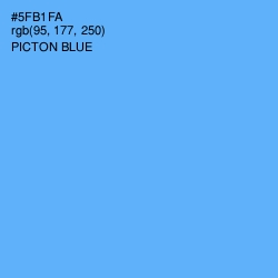 #5FB1FA - Picton Blue Color Image