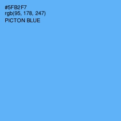 #5FB2F7 - Picton Blue Color Image