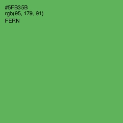 #5FB35B - Fern Color Image