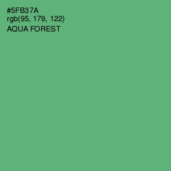 #5FB37A - Aqua Forest Color Image