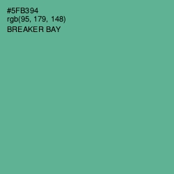 #5FB394 - Breaker Bay Color Image