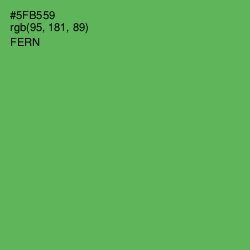 #5FB559 - Fern Color Image