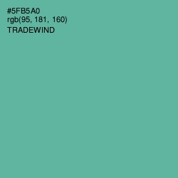 #5FB5A0 - Tradewind Color Image