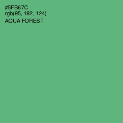 #5FB67C - Aqua Forest Color Image