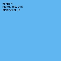 #5FB6F1 - Picton Blue Color Image