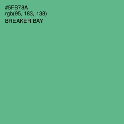 #5FB78A - Breaker Bay Color Image