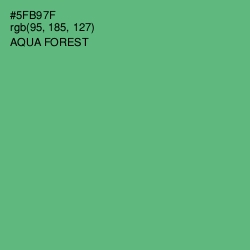 #5FB97F - Aqua Forest Color Image
