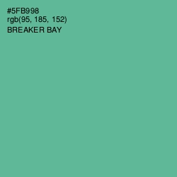 #5FB998 - Breaker Bay Color Image