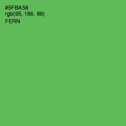 #5FBA58 - Fern Color Image