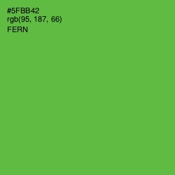 #5FBB42 - Fern Color Image