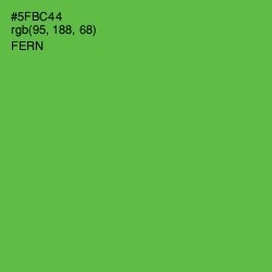 #5FBC44 - Fern Color Image