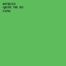 #5FBC5D - Fern Color Image