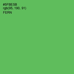 #5FBE5B - Fern Color Image