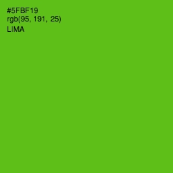 #5FBF19 - Lima Color Image