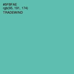 #5FBFAE - Tradewind Color Image