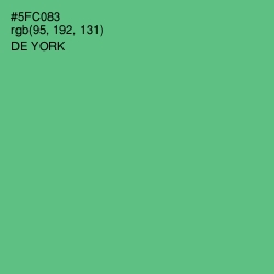 #5FC083 - De York Color Image