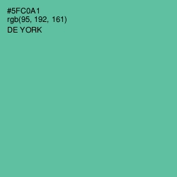 #5FC0A1 - De York Color Image