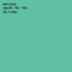 #5FC0A5 - De York Color Image