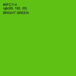 #5FC114 - Bright Green Color Image