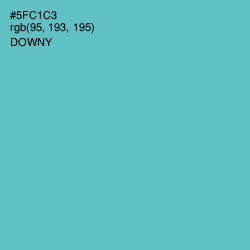 #5FC1C3 - Downy Color Image