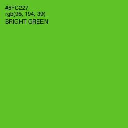 #5FC227 - Bright Green Color Image