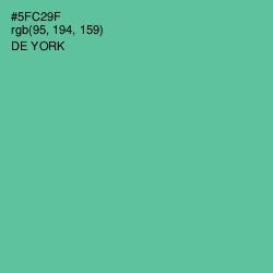 #5FC29F - De York Color Image
