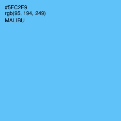 #5FC2F9 - Malibu Color Image