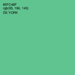 #5FC48F - De York Color Image
