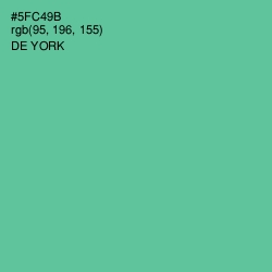 #5FC49B - De York Color Image
