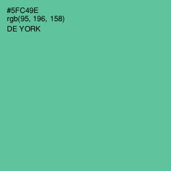 #5FC49E - De York Color Image