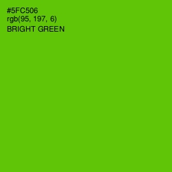 #5FC506 - Bright Green Color Image
