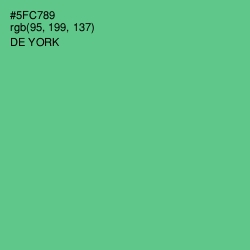 #5FC789 - De York Color Image