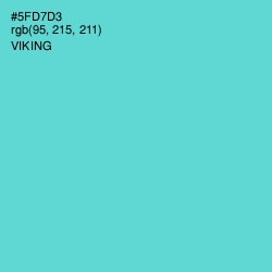 #5FD7D3 - Viking Color Image