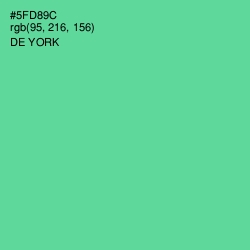 #5FD89C - De York Color Image
