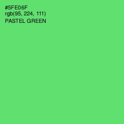 #5FE06F - Pastel Green Color Image