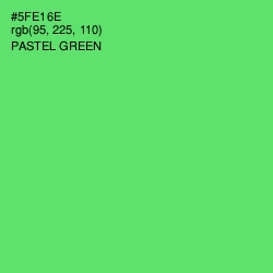 #5FE16E - Pastel Green Color Image