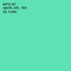 #5FE1B7 - De York Color Image