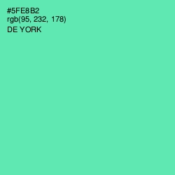 #5FE8B2 - De York Color Image