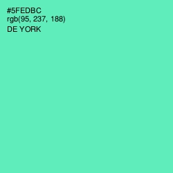 #5FEDBC - De York Color Image