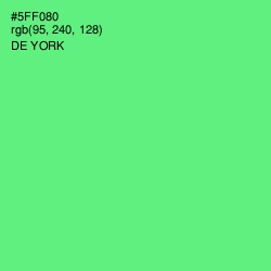 #5FF080 - De York Color Image