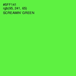 #5FF141 - Screamin' Green Color Image